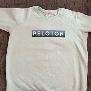 Peloton Green Crew Neck Sweater with Minimalist Design